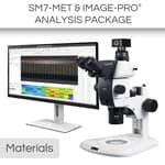 Motic™ Material Science Package: SM7 Trino Stereo Microscope w/ Moticam S6 and Image-Pro Materials (2D) Software