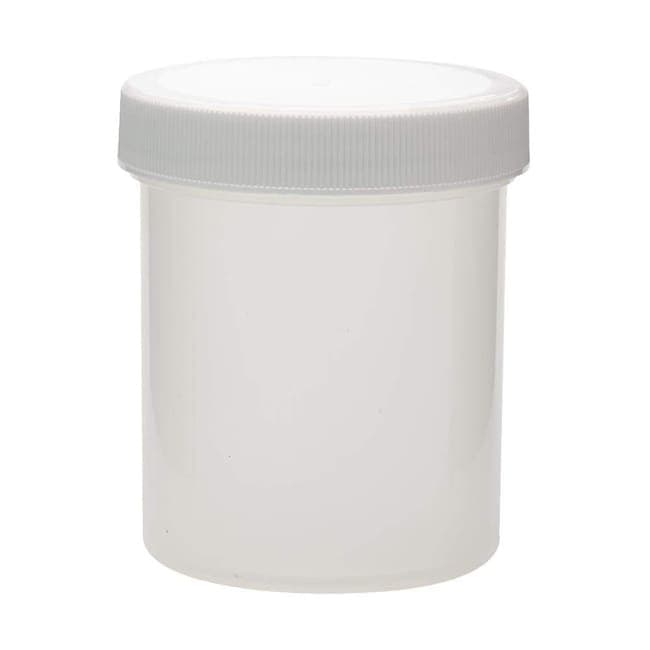 DWK Life Sciences Wheaton™ Wide-Mouth Jars with Pre-Attached White PP Cap