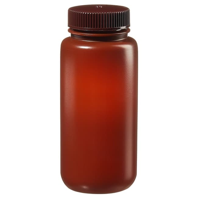 Thermo Scientific™ Nalgene™ Wide-Mouth Translucent Amber HDPE Packaging Bottles, Bulk Pack
