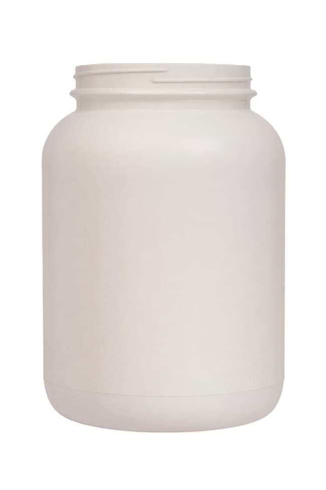 Qorpak™ Natural HDPE Wide-Mouth Round Bottles with Foam-Lined Caps