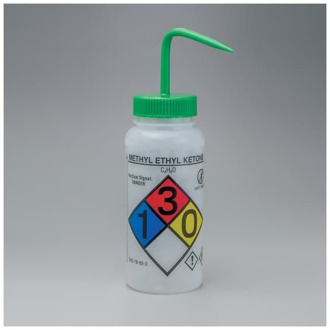 Bel-Art™ Right-to-Know Safety-Vented Wash Bottles, GHS Labeling