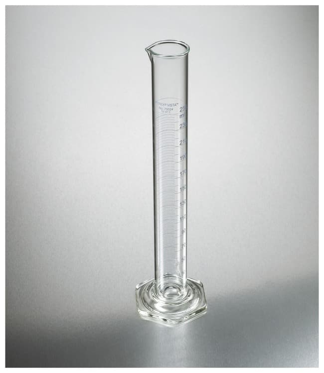 Corning™ PYREX™ VISTA™ Class A Graduated Cylinder, Single Metric Scale, TD