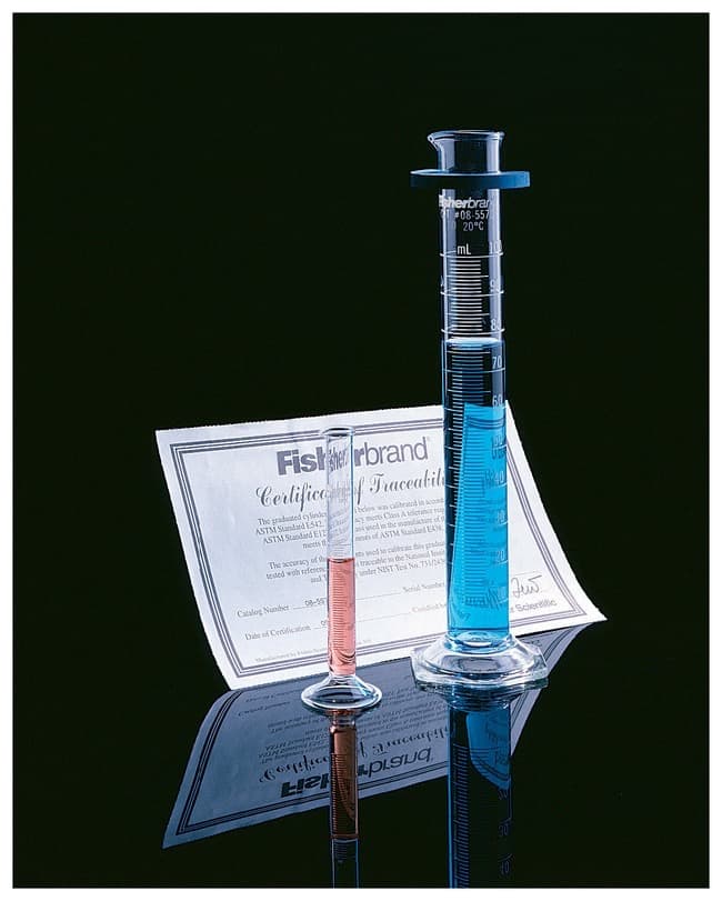 Fisherbrand™ Serialized Class A Cylinders with Certificate of Traceability