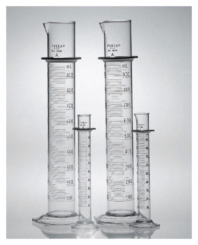 Corning™ PYREX™ Class A Graduated Cylinders with Double Metric Scale, TD