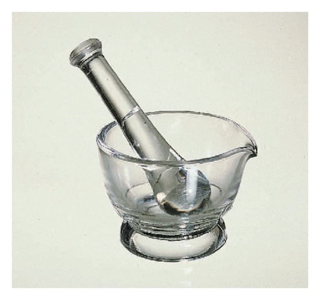 CoorsTek™ Clear Glass Mortar and Pestle Sets