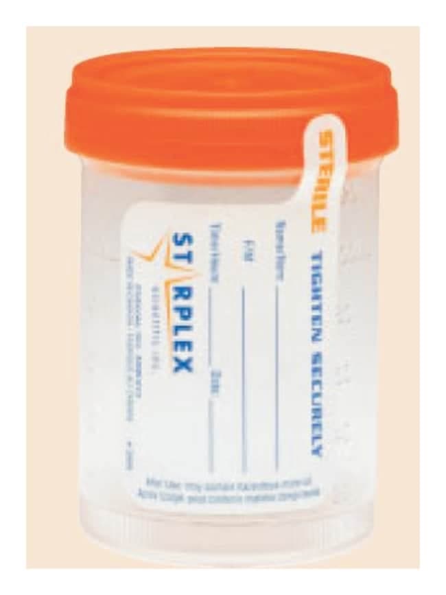Starplex™ Scientific LeakBuster™ Specimen Containers, Sterile