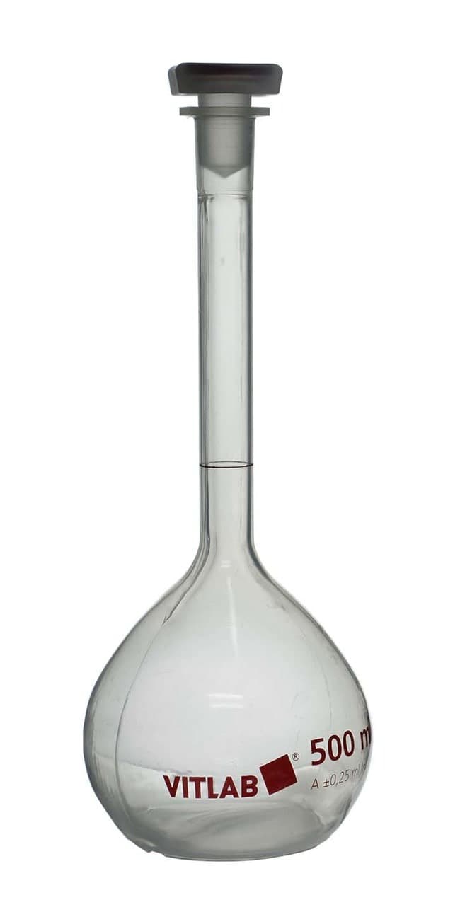BRANDTECH™ VITLAB™ Class A PMP Volumetric Flasks with NS Stoppers