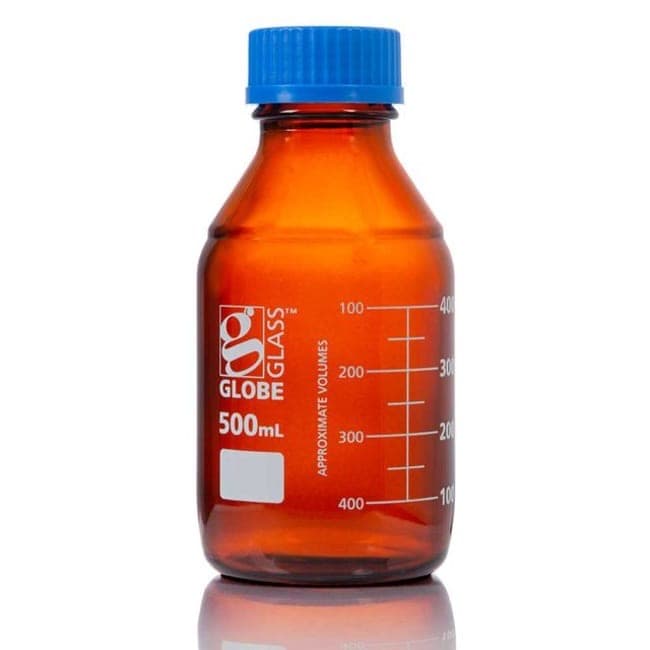 Globe Scientific Amber Glass Media Bottles