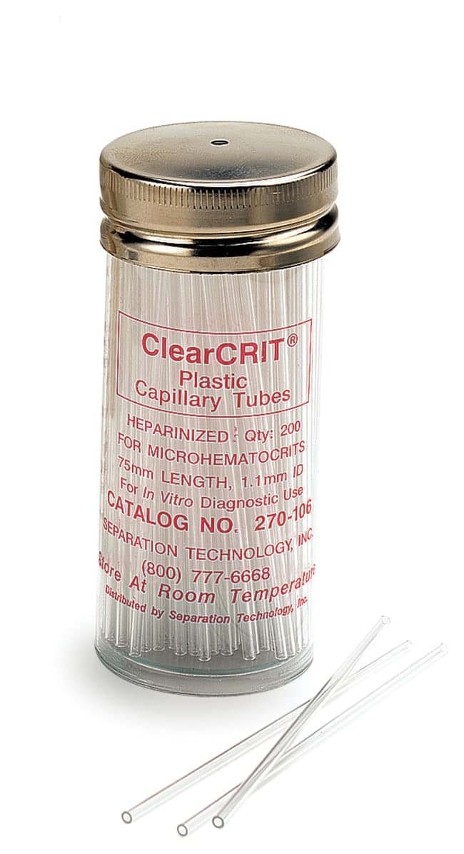 EKF ClearCRIT™ Plastic Capillary Tubes