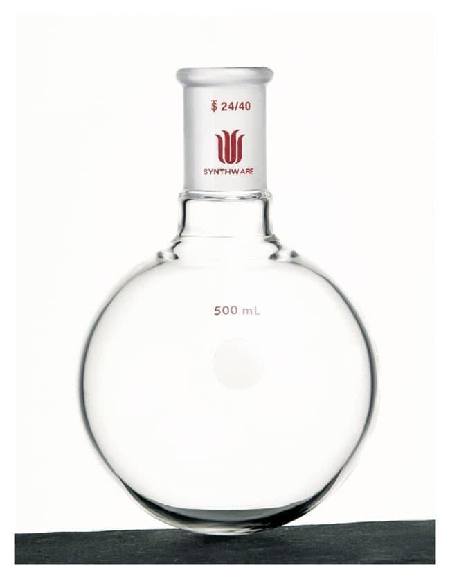 Synthware™ Single Neck Round Bottom Flasks, Full Length Joint