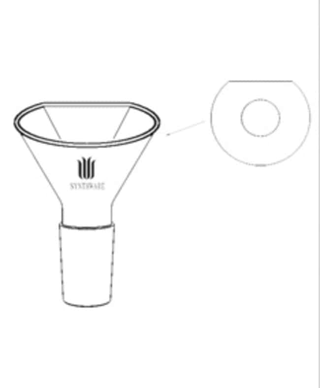 Synthware™ Powder Funnel with Flattened Side