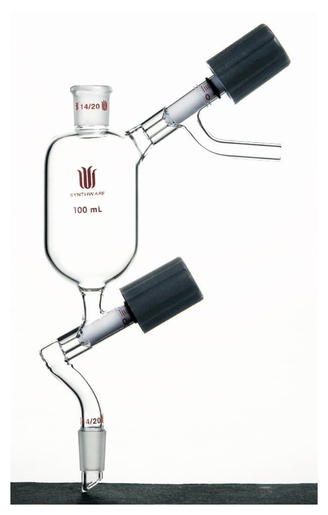 Synthware™ Addition Funnel with High-Vacuum Valve, 250 mL