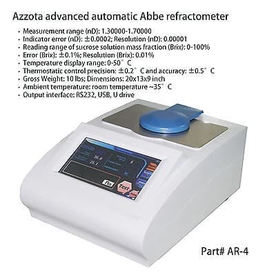 Azzota Corp Digital Abbe Refractometer