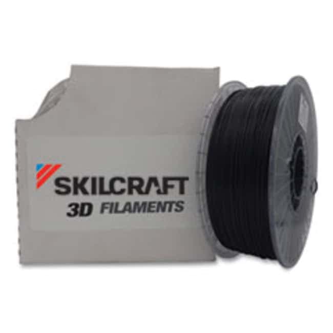 Skilcraft 3d Printer Polylactic Acid Filament, 1.75 Mm, Black