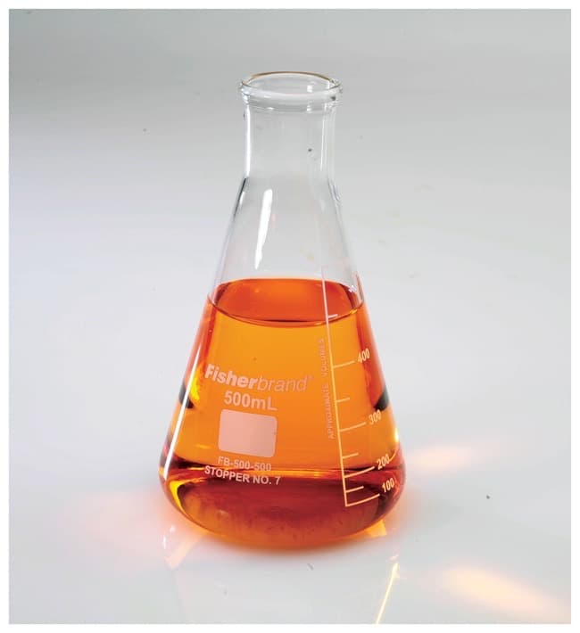 Fisherbrand™ Reusable Glass Narrow-Mouth Erlenmeyer Flasks