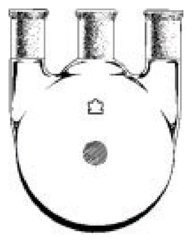 DWK Life Sciences Kimble™ Kontes™ Round-Bottom Three-Neck Heavy-Wall Distilling Flasks
