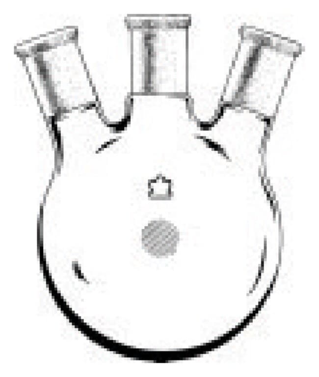 DWK Life Sciences Kimble™ Kontes™ Three-Neck Round-Bottom Heavy-Wall Distilling Flasks