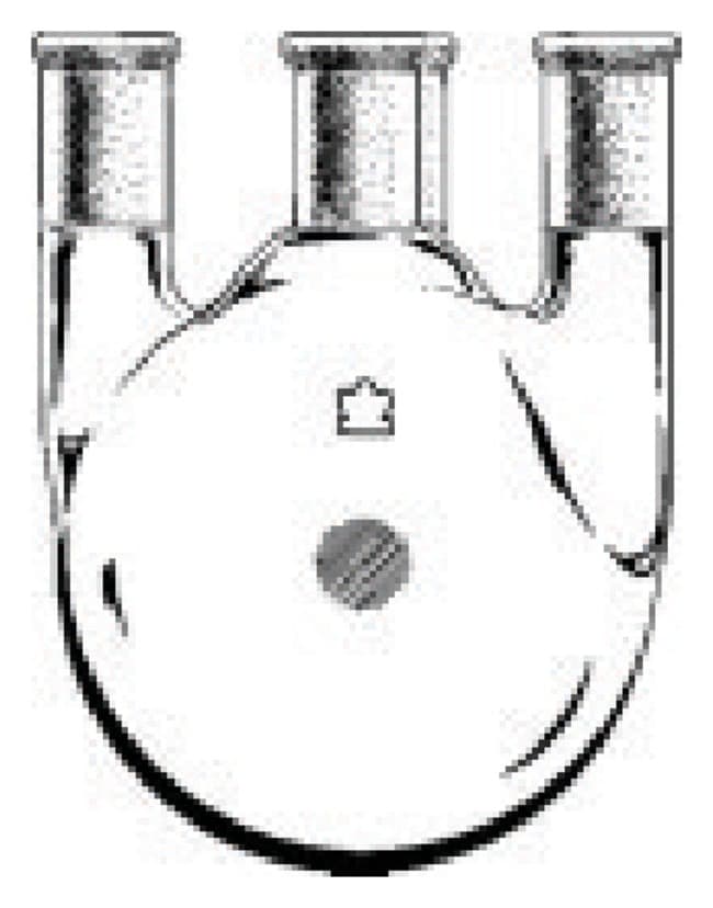 DWK Life Sciences Kimble™ Kontes™ Four-Neck Round-Bottom Heavy-Wall Flasks with Vertical Necks