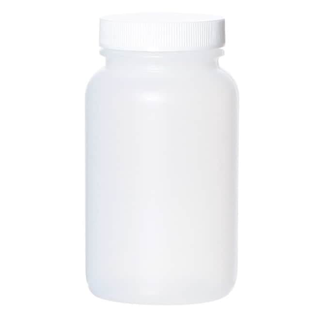 Cole-Parmer BPC1155 Wide-Mouth Round Packer Bottle, HDPE, 250mL