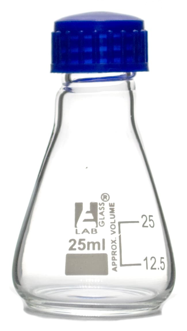 Eisco™ Glass Erlenmeyer Flasks with PTFE Lined Screw Cap