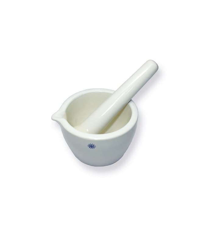 United Scientific™ Mortar and Pestle Set, Porcelain, Fully Glazed
