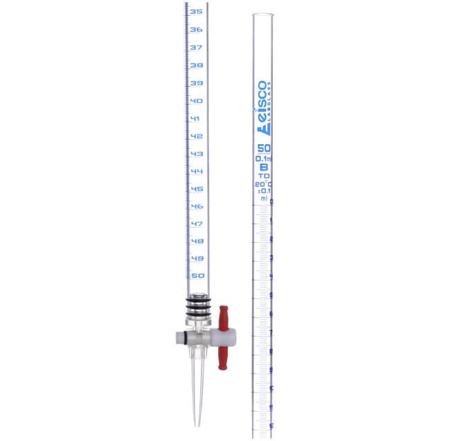Eisco™ Acrylic Burette with PTFE Key Stopcock, Class B