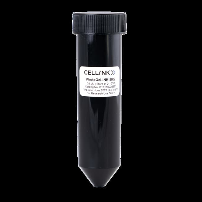 Advanced Biomatrix PhotoGel-Ink methacrylated gelatin bioink for BIONOVA X DLP Printer 25 mL 50% degree of methacrylation